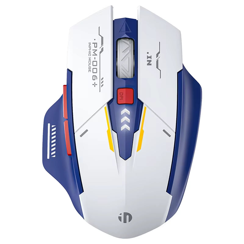 Inphic F9 Mecha Edition Wireless Mouse Silent Rechargeable Mouse Type-C LED Light Mouse for Computer Laptop Office Gaming