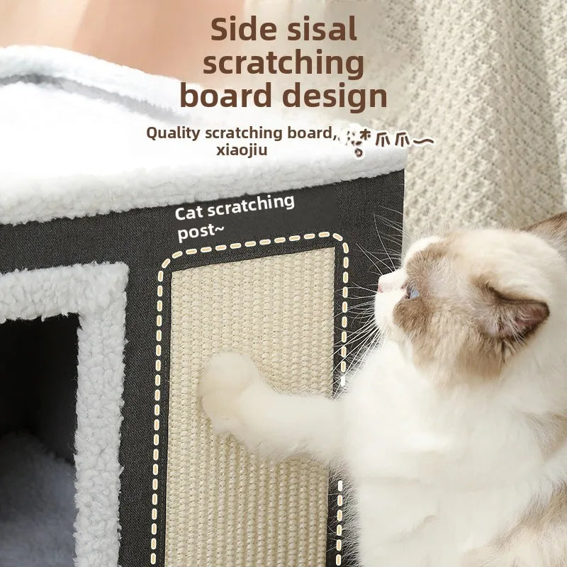 Hot Sale High Quality Foldable Cat Dog Condos Bed for Indoor Cats Cube House