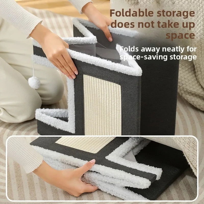 Hot Sale High Quality Foldable Cat Dog Condos Bed for Indoor Cats Cube House