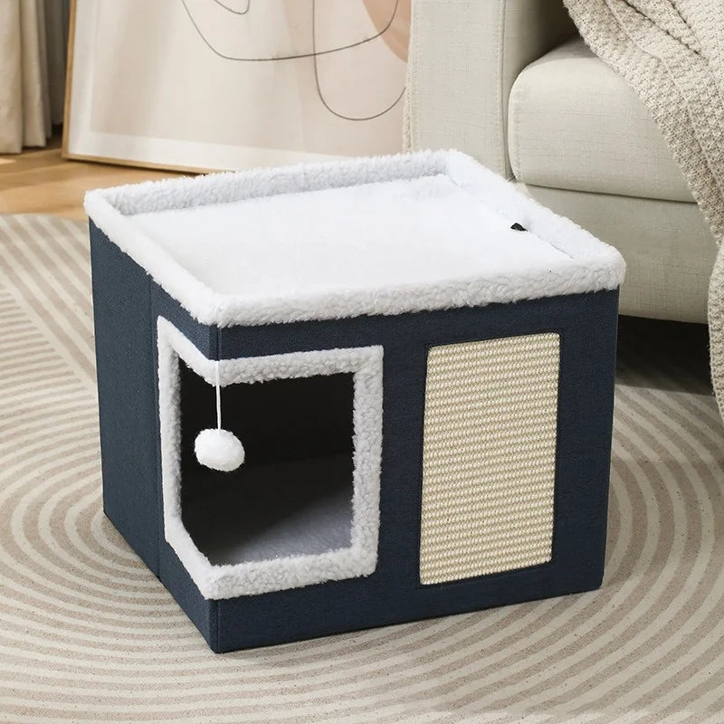 Hot Sale High Quality Foldable Cat Dog Condos Bed for Indoor Cats Cube House