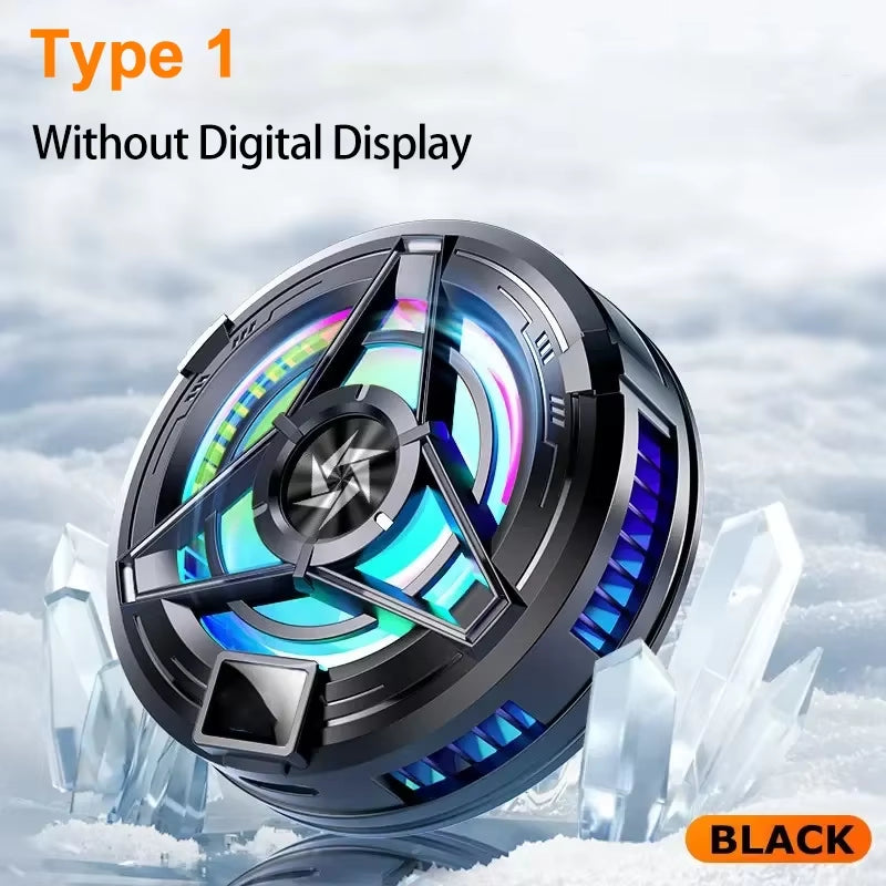 SL17 Magnetic Phones Cooler Back-Clip 2 in 1 Game Cooler Semiconductor Fast Phone Cooling Fan for IOS Android Phone