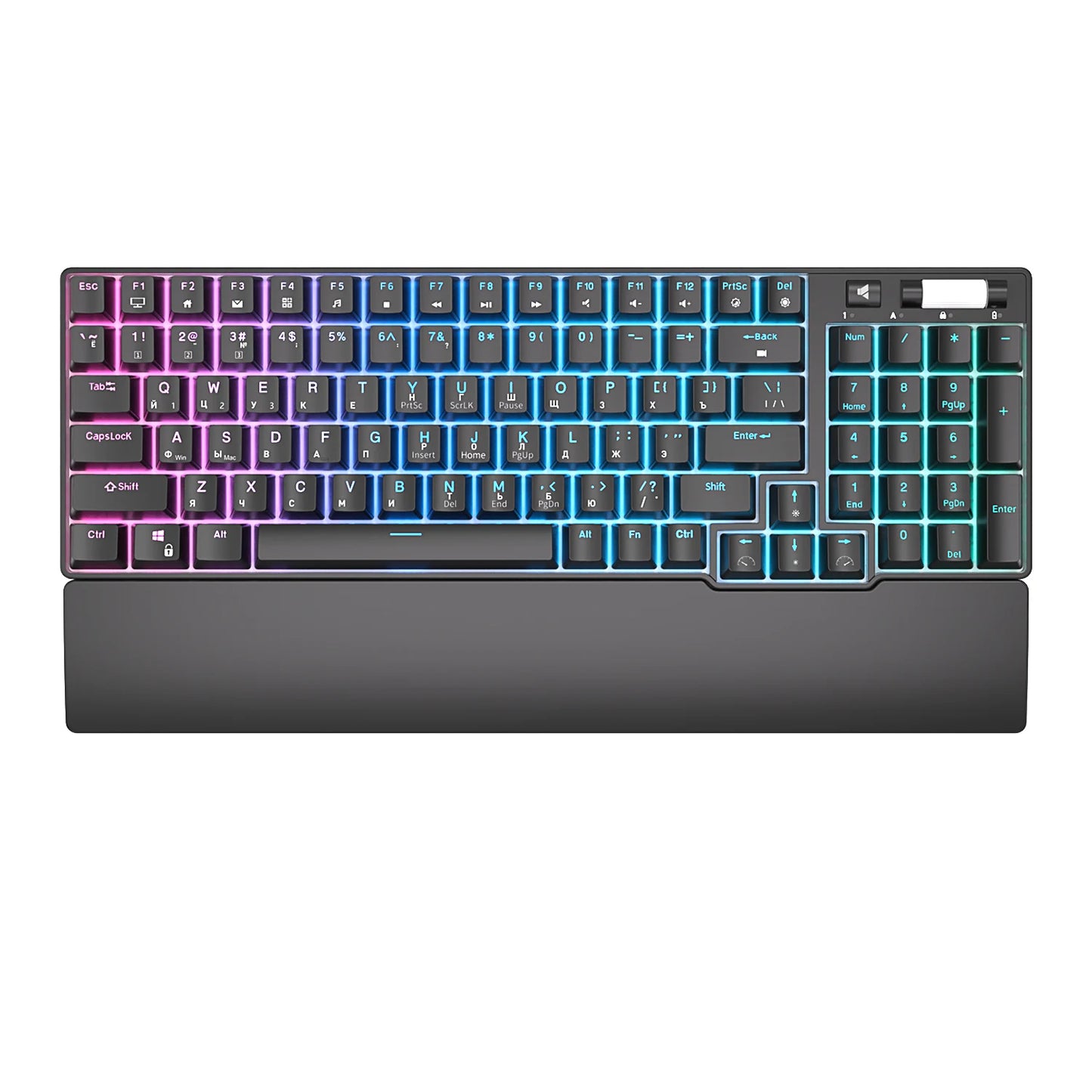 ROYAL KLUDGE 96 RGB Tri-Mode BT5.0/2.4G/USB-C Hot-Swappable Mechanical Keyboard 96 Keys Bluetooth Wireless Gaming Keyboard